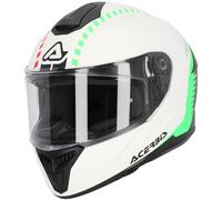 Acerbis Krapon, casco integrale 3XL male Bianco/Nero/Verde Fluo