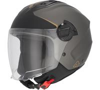 Acerbis Levante Logo Casco a reazione, nero opaco/antracite/bronzo, Taglia S (55/56)