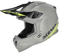 Acerbis Linear Casco da motocross, Grigio chiaro/neon, Taglia M (57/58)