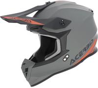 Acerbis Linear, casco da motocross XL male Opaco Grigio/Nero/Arancione