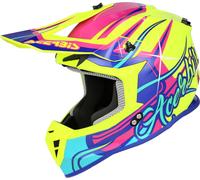 Acerbis Linear, casco da motocross L female Giallo Fluo/Blu/Fucsia/Turchia