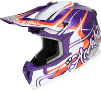 Acerbis Linear, casco da motocross M female Bianco/Lilla/Arancione