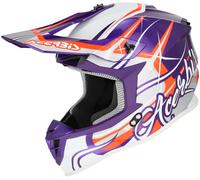 Acerbis Linear Graphic 2026 Casco da motocross, nero-bianco, taglia S per maschi