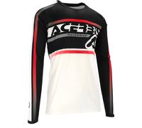Acerbis MX Linear Lugo Maglia da motocross, nero-bianco, taglia S per maschi