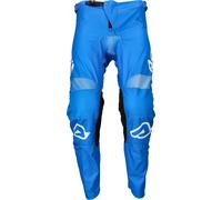 Acerbis MX Linear Lugo Mono Pantaloni da motocross, bianco-blu, taglia 28 per maschi