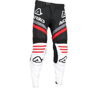 Acerbis Linear Lugo, pantaloni in tessuto 30 male Nero/Bianco/Rosso/Grigio