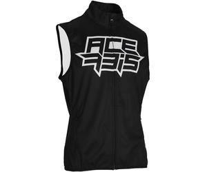Acerbis Linear Softshell Gilet da motocross impermeabile, nero-bianco, taglia L per maschi
