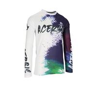 Acerbis J-Windy Vented Brush Maglia da motocross, bianco/viola, Taglia XXL