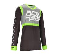 Acerbis X-Flex Five Maglia Motocross, nero-verde, taglia S per maschi