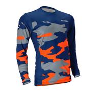 Acerbis X-Duro Winter S23, maglia L male Blu Scuro/Arancione/Grigio