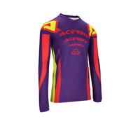 Acerbis Maglia Motocross MX J-Track Askar maniche lunghe rosso-porpora taglia M Uomo
