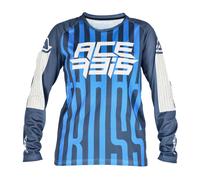 ACERBIS MAGLIA MX MOTO CROSS OFFROAD J-WINDY FIVE KID BAMBINO VENTED Blu/Bianco