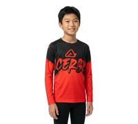 Acerbis MX Linear Graphic Maglia giovanile di motocross, nero/rosso, Taglia M