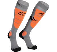 Acerbis MX Impact Vented Calzini da motocross, grigio/arancione, Taglia L/XL
