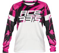 ACERBIS MAGLIA MX MOTO CROSS OFFROAD J-KID BAMBINO FOUR Bianco/Viola 0025044.242