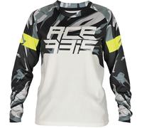 Acerbis MX J-Kid 4 Maglia Motocross Bambini, nero-grigio, taglia S