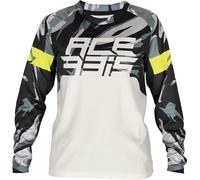 Acerbis MX J-Kid 4 Maglia Motocross Bambini, nero-grigio, taglia S