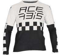 Acerbis MX J-Kid Maglia Motocross Bambini, bianco/nero, Taglia L