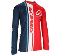 Acerbis Maglia da motocross J-Track Connection Rosso/Blu Scuro/Bianco Taglia XXL per maschi