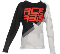 Acerbis MX J-Windy 1 Maglia Motocross Bambini, nero-bianco, taglia L