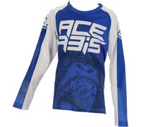 Acerbis MX J-Windy 2 Maglia Motocross Bambini, bianco-blu, taglia S