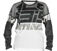 Acerbis MX J-Windy 4 Maglia Motocross Bambini, Bianco/nero, Taglia L