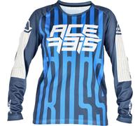 Acerbis MX J-Windy 5 Maglia Motocross Bambini, bianco-blu, taglia XS