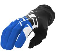 Acerbis MX Linear Guanti da motocross, nero/blu, Taglia M