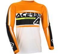 Acerbis Maglia da motocross Linear Lugo manica lunga Arancione/Bianco/Nero Taglia S Uomo