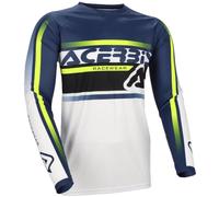 Acerbis MX Linear Lugo Maglia da motocross, blu-giallo, taglia 2XL per maschi