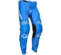 Acerbis MX Linear Lugo Mono Pantaloni da motocross, bianco-blu, taglia 30 per maschi