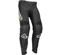 Acerbis MX Linear Lugo Mono Pantaloni da motocross, nero-bianco-giallo, taglia 34 per maschi