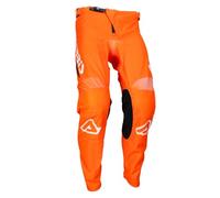 Acerbis MX Linear Lugo Mono Pantaloni da motocross, Arancione/bianco, Taglia 32