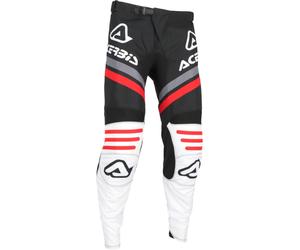Acerbis MX Linear Lugo Pantaloni da motocross, nero-bianco, taglia 32 per maschi
