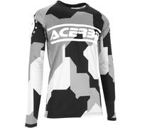 Acerbis MX Linear Sumbawa Maglia da motocross, nero-grigio, taglia M per maschi