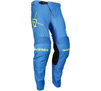 Acerbis MX Track Inc Graphic Pantaloni da motocross, blu/giallo, Taglia 32