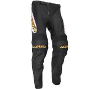 Acerbis MX Track Inc Retro Pantaloni da motocross, nero-bianco, taglia 36 per maschi