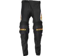 Acerbis MX Track Inc Retro Pantaloni da motocross, nero-bianco, taglia 38 per maschi