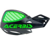 Acerbis MX Uniko Vented Protettori a mano, nero/verde, Taglia unica