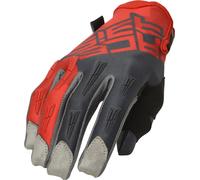 Acerbis MX X-H Guanti Moto, grigio/rosso, Taglia L