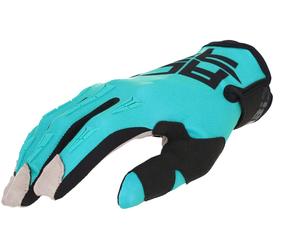 Acerbis MX X-K 2023 Guanti da motocross per bambini, nero-turchese, taglia S