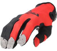 Acerbis MX X-P 2.0 Vented Guanti da motocross, rosso/nero, Taglia S