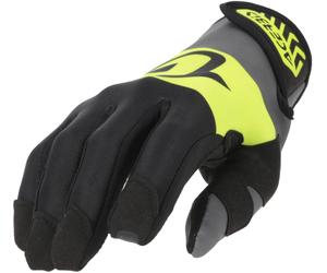 Acerbis Neoprene 3.0 Logo Guanti da motocicletta, nero/giallo, Taglia L