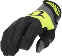 Acerbis Neoprene 3.0 Logo Guanti da motocicletta, nero/giallo, Taglia S