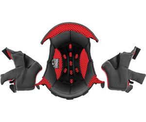 Acerbis Profile 4, rivestimento interno/guanciali XXL male Rosso/Nero