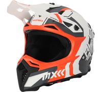 Acerbis Profile 5 Casco Motocross, bianco-arancione, taglia S per maschi