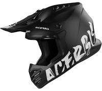 Acerbis Profile Youth Casco da motocross, nero opaco, Taglia Y/L (51/52)