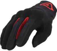 Acerbis Pyramid Guanti da moto, nero/rosso, Taglia S