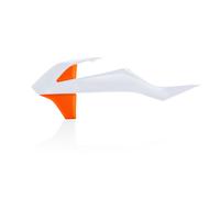 Acerbis Radiator Rad Scoops In Plastica Bianco 2 Arancione 0022928.485
