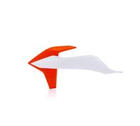 Acerbis Radiator Rad Scoops Plastica Bianca 2 Arancione 0023500.485